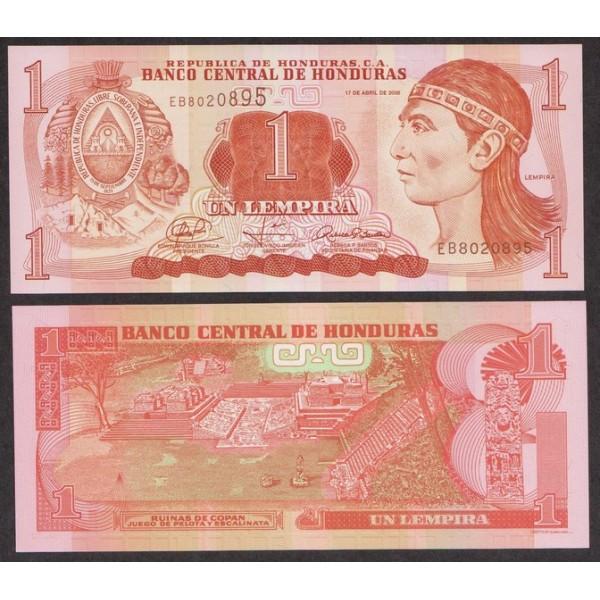 Гондурас 1 Лемпира 2008 P89 UNC (ПРЕСС)