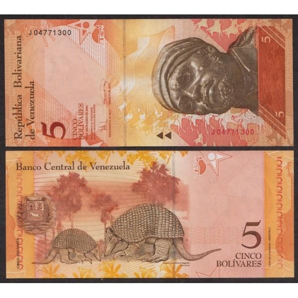 Венесуэла 5 Боливаров new 2008 UNC (ПРЕСС)