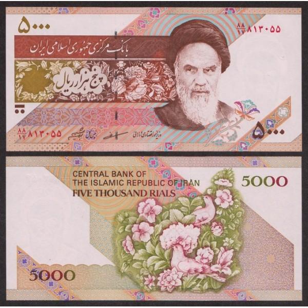 Иран 5000 Риалов (дерево) new UNC (ПРЕСС)