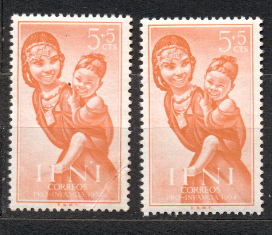 ИФНИ 1954 г. Испания  негашеная ** пара по цене одной