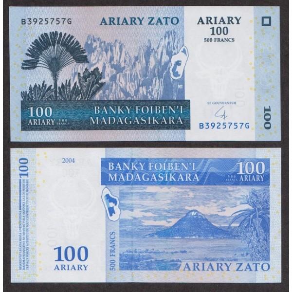Мадагаскар 100 Ариари 2004 P86 UNC (ПРЕСС)