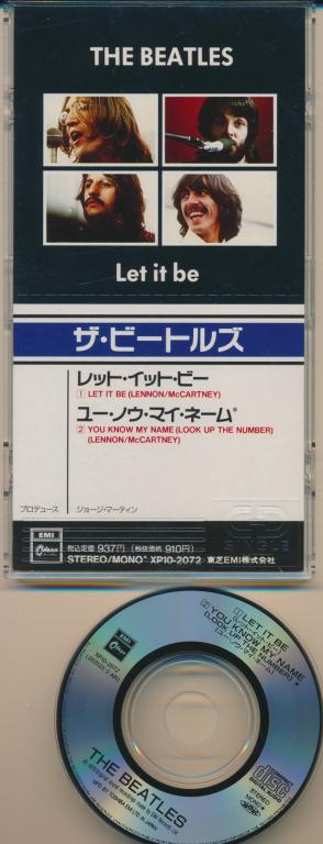 The Beatles - Let It Be 1989 Japan  3 inch long sleeve CD