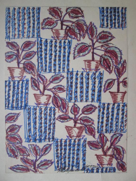 Рисунок Эскиз Узор Орнамент  Художник  Т.Н.Горлова (ЛФЗ)