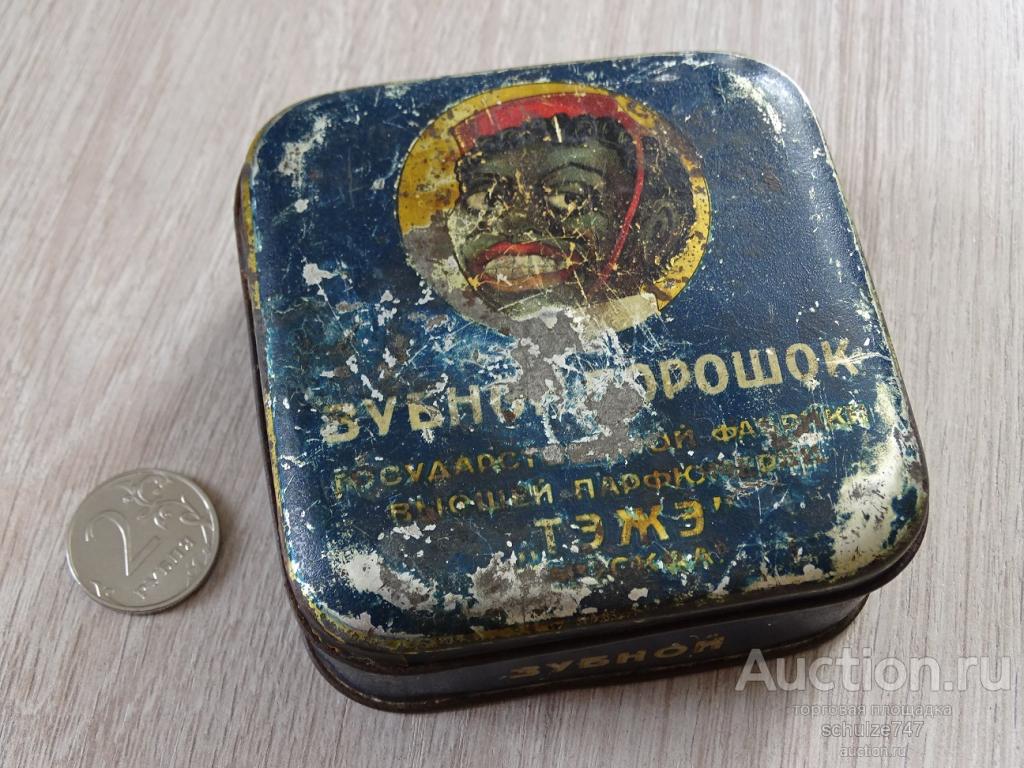 ЗУБНОЙ ПОРОШОК  МЯТНЫЙ ТЭЖЭ БАНКА ЖЕСТЯНАЯ