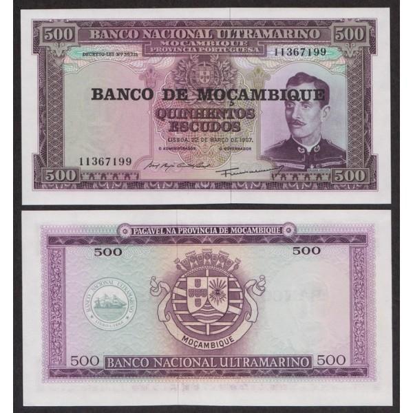 Мозамбик 500 Эскудо 1976/1967 P118a UNC (ПРЕСС)