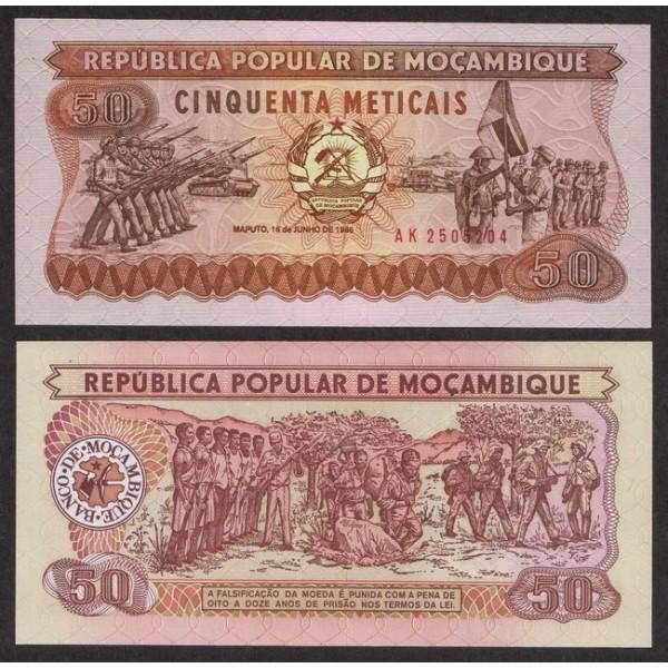 Мозамбик 50 Эскудо 1986 P129b UNC (ПРЕСС)
