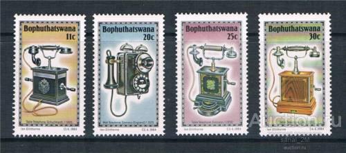Бопутатсвана 1984 телефон угловые поля п/с  mnh og  ** аа26 