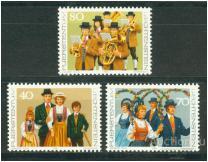 Лихтенштейн 1980 Костюмы этнография 3 м ** /li01 