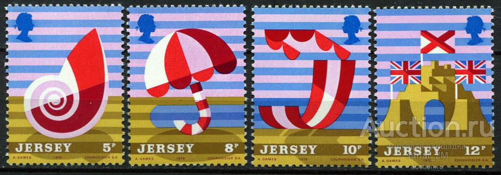 Джерси 1975 туризм флаги п/с + блок ** СС35 