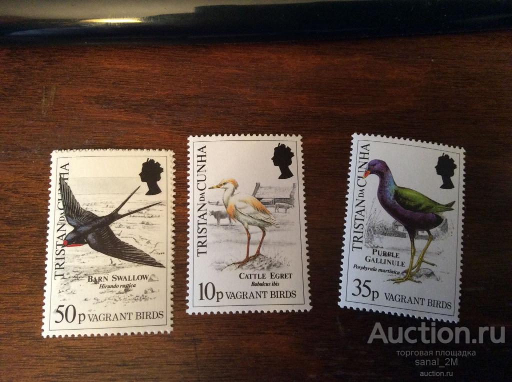 Тристан да Кунья 1989 птицы ** amk398 