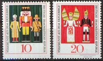 ГДР 1967 куклы декор-прикл искусство 2м п/с 1 е ** /aе149