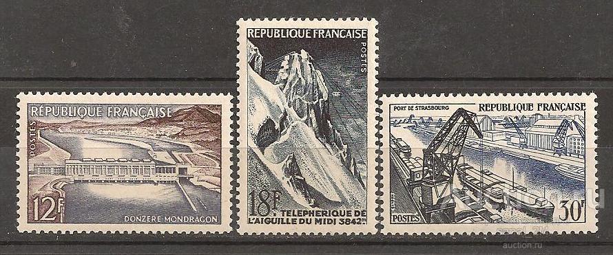Франция 1956 Фуникулер плотина 3 м** ae210 