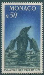Монако 1971 фауна птицы охрана природы MNH** aеf007 
