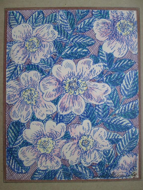 Рисунок  Шиповник  Художник ЛФЗ Горлова