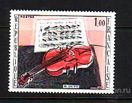 Франция 1965 Рауль Дюфи музыка живопись "Скрипка**/bfs206 