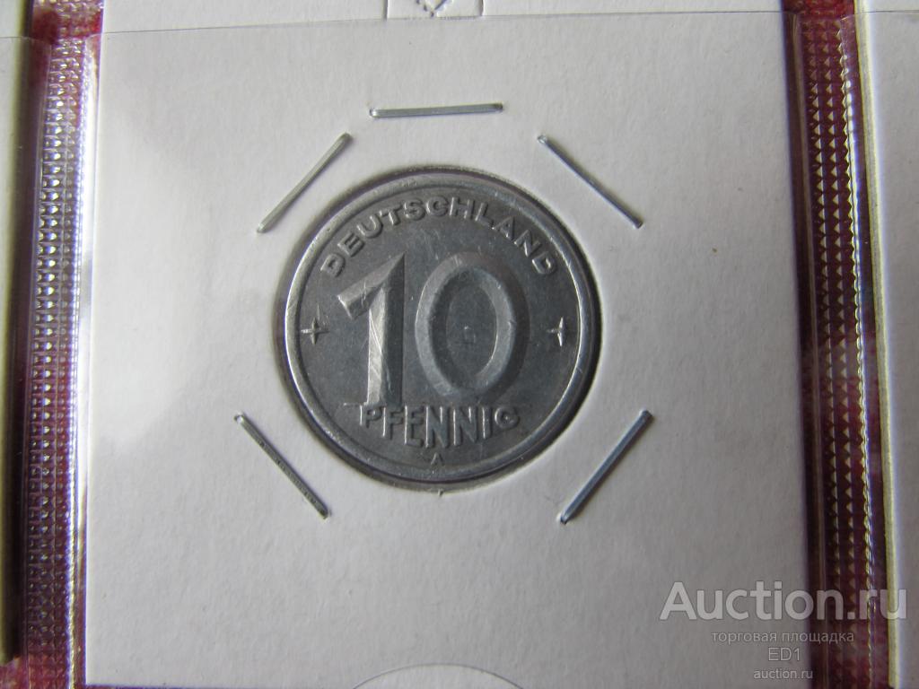10 пфеннигов 1948 А - Германия - ГДР - холдер
