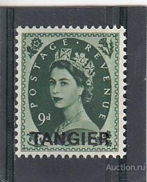 TANGIER  ТАНЖЕР Королева  Надпечатка  1952 № 70  Сост**