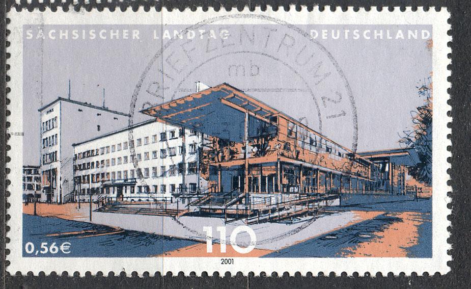 ФРГ 2001 г. спец гашение    гашеная