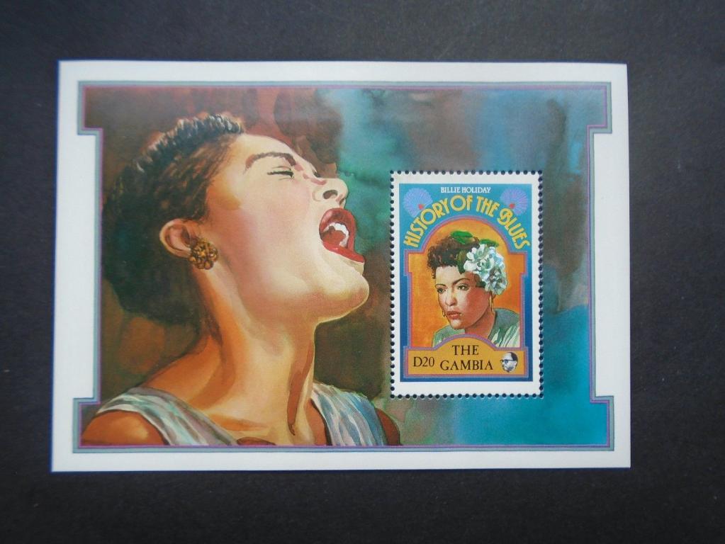 Гамбия,1992,бл.141**Мастера джаза:Билли Холлидей