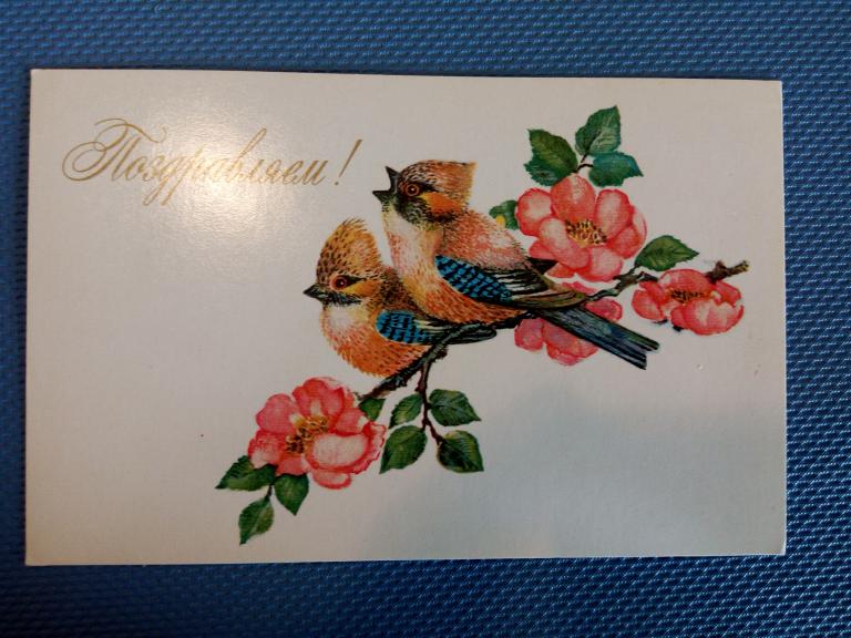 Поздравляем, худ. Л.Манилова, 1975г.