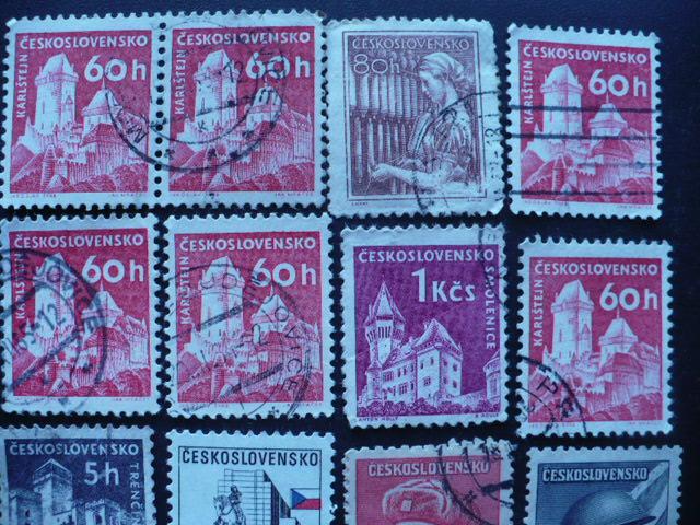 Марки. Чехословакия. Набор почтовых марок. 1964-1982 гг.