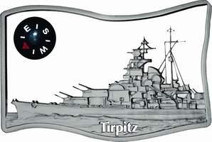 Ниуэ 5 долларов, 2009 год. Корабль. Тирпитц