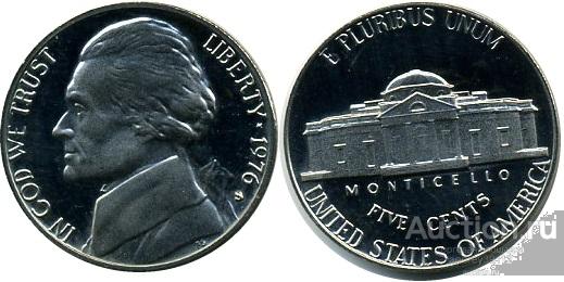 США 5 центов 1976 (арт 611-54)