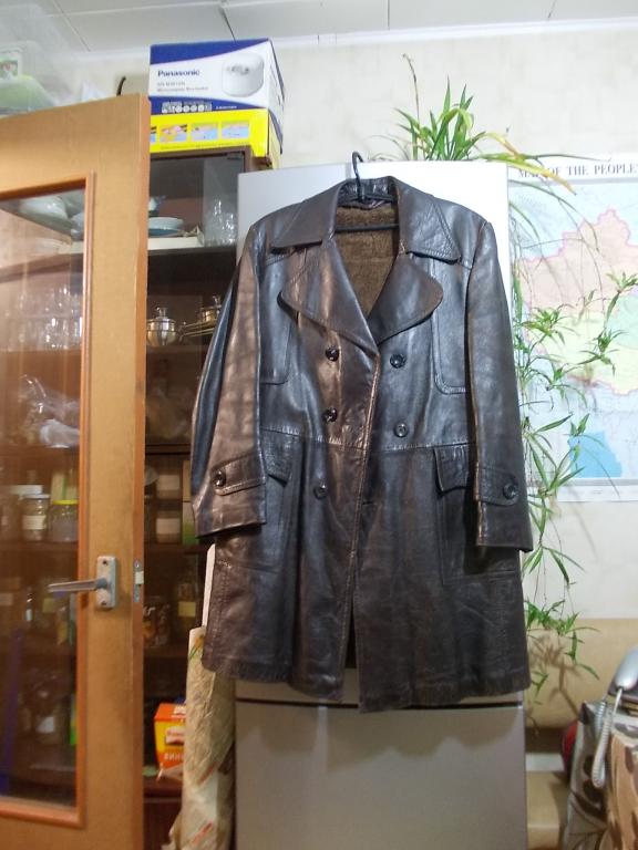 Мужское пальто из натуральной кожи, размер 48-50 (L-XL)