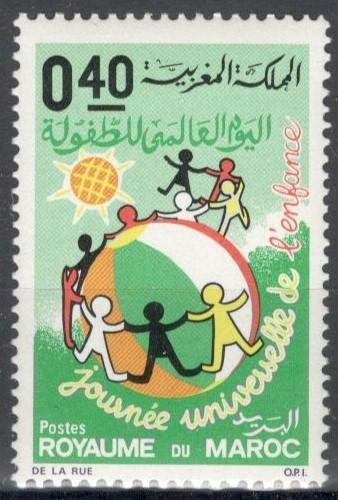 Марокко, 1971, № 686,  € 0,8, MNH, полн., Всемирный день детей