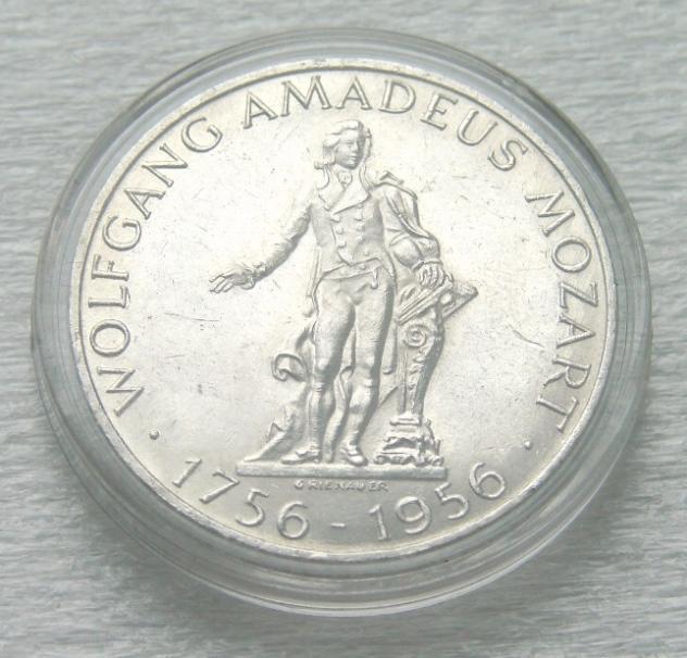 Музыка, Австрия - 25 шиллингов 1956 - Моцарт