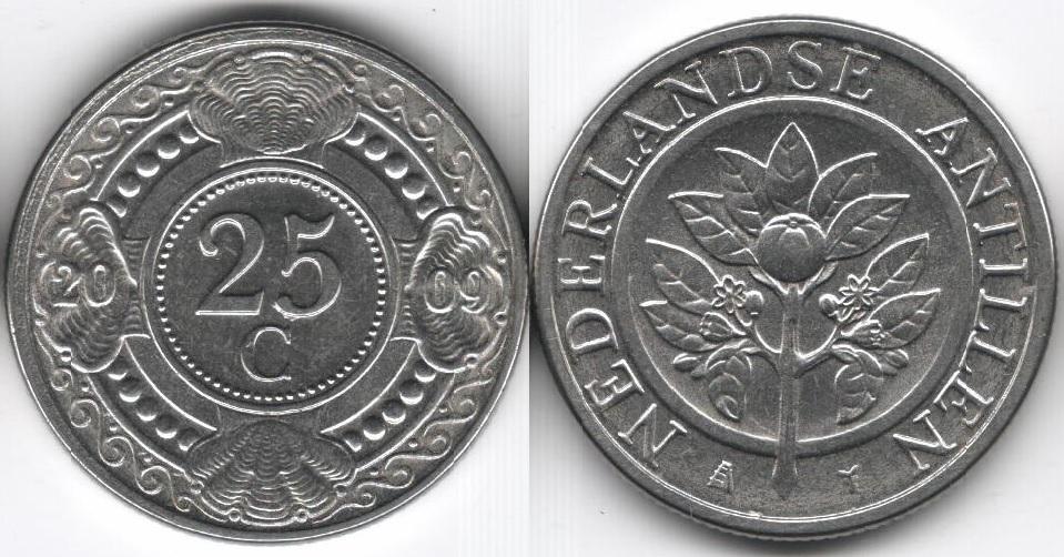 Нидерландские Антильские острова 25 центов 2009