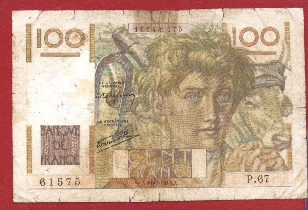Франция 100 франков 1946 год по каталогу № Р-128а