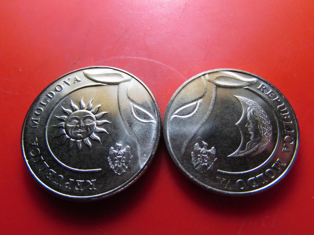 1 ЛЕЙ + 2 ЛЕЙ , МОЛДОВА, 2018 (UNC)_2