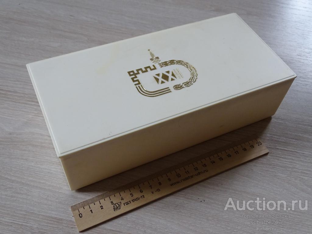 ШКАТУЛКА ОЛИМПИАДА 1980 МОСКВА 80 СИМВОЛИКА ПЛАСТМАССА СССР