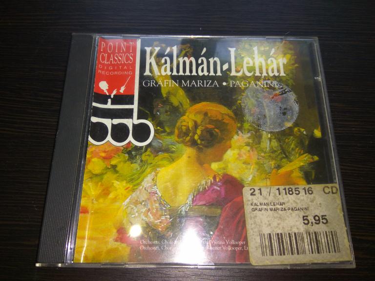 Emmerich Kálman, Franz Lehar ‎– Grafin Mariza. Paganini 1994 Germany фирменный (Operetta)