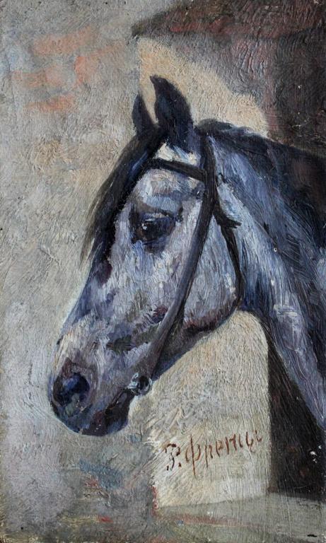 Френц Рудольф Рудольфович (1888-1956), Голова лошади, Оригинал масло на холсте