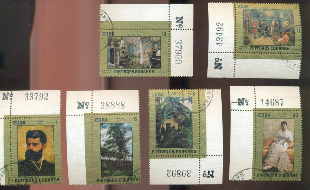 Куба 1976г. Живопись Mi 2155-2160