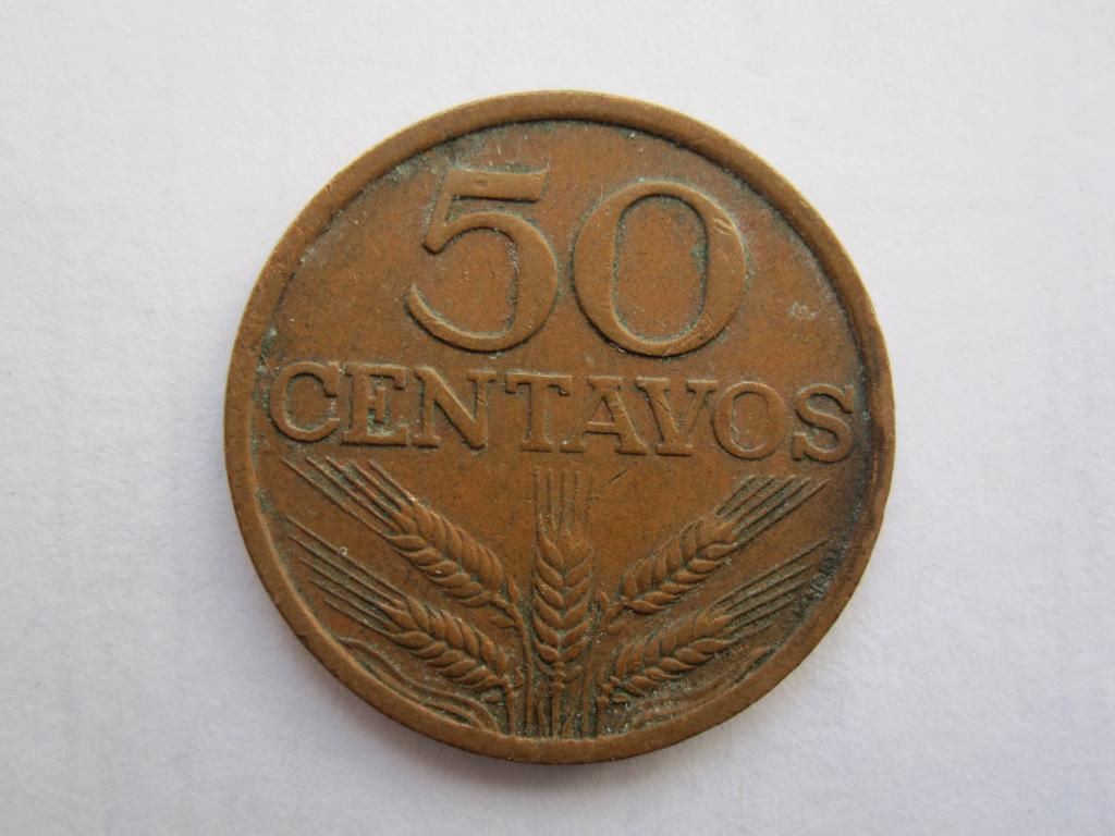 Португалия 50 сентаво 1973г.