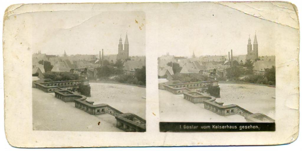 Германия Гослар Goslar фото открытка стерео