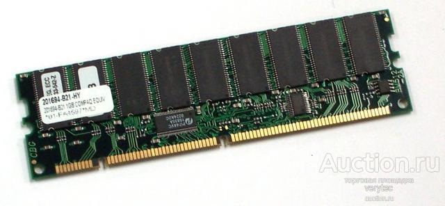Оперативная память HP 1GB Kit 2x512Mb 133MHz ECC SDRAM buffered DIMM [201694-B21]