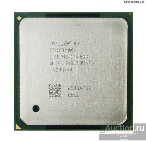 Процессор Intel Intel Pentium IV 2800Mhz (1024/533/1.385v) s478 [SL7PK]