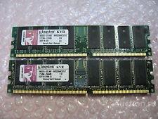 Оперативная память Kingston 1GB 2x512MB 64x8 PC2-3200 DDR II Kit [KVR400D2S8R3K2/1G]