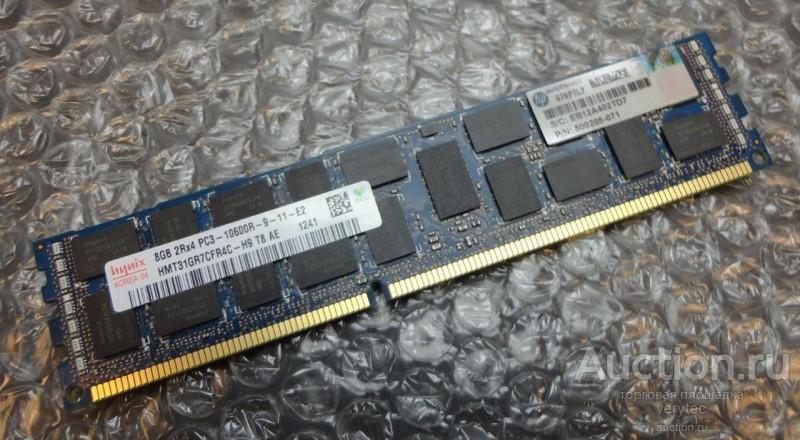 Оперативная память HP 8GB 2Rx4 PC3-10600R-9 Dual Rank Kit [501536-001]