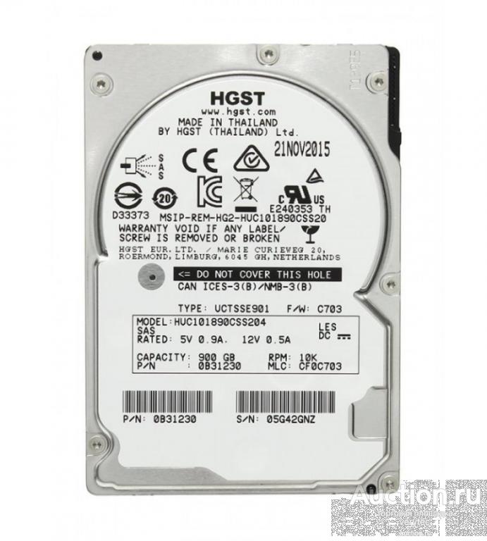 Жесткий диск Hitachi 900Gb 10K 2.5&quot; SAS 12Gb [HUC101890CSS204]