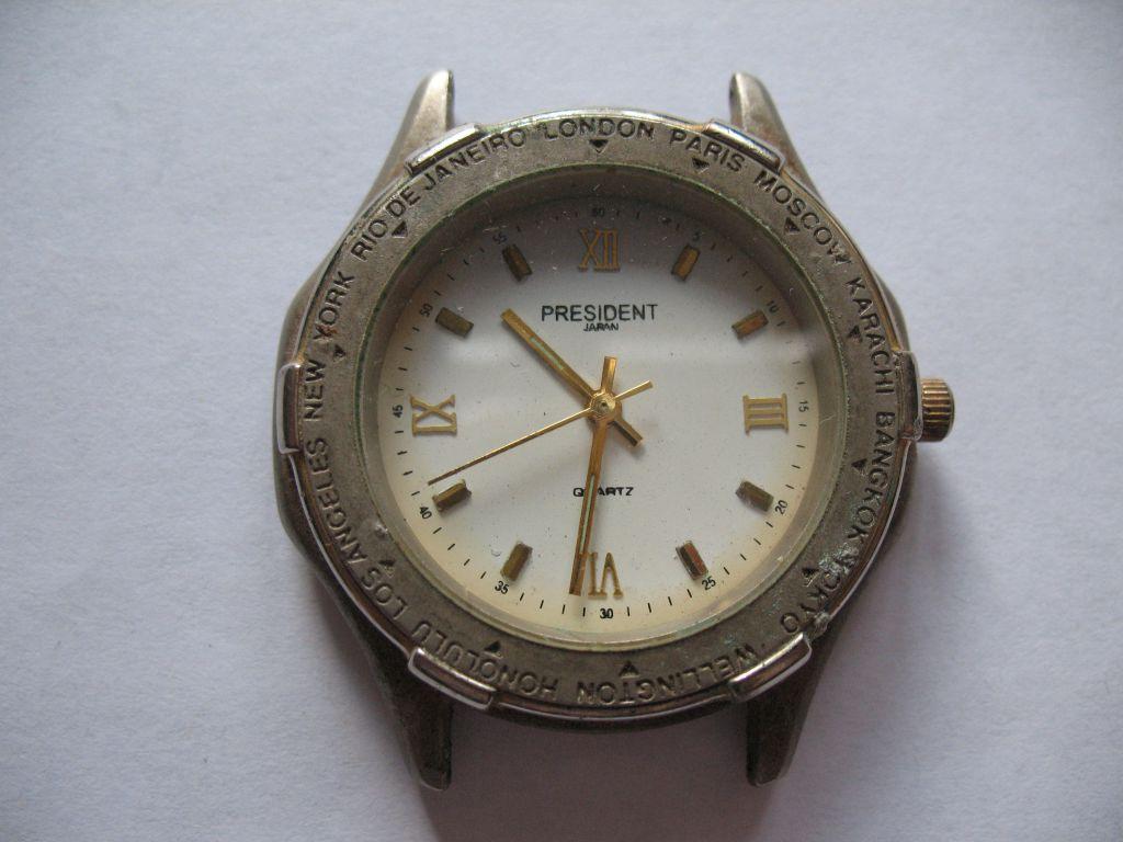 Часы President (Япония) качественные большой корпус