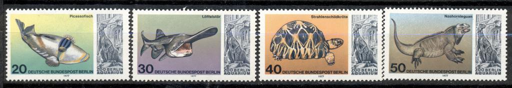ФРГ (Берлин) 1972 г. серия "Зоопарк"  чистая**