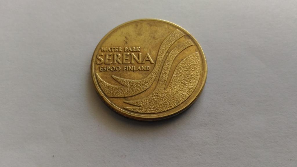 Финляндия жетон в Аква парк Серена,Serena
