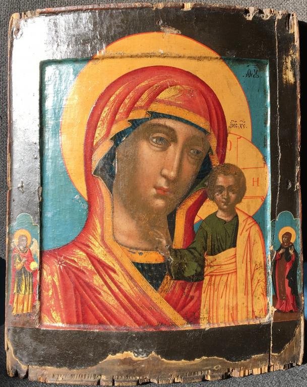 Ikona Kazanskoj Bozhiej Materi Kostroma 17 Vek Original Redkost Mnogo Ikon Pokupajte Na Auction Ru Po Vygodnoj Cene