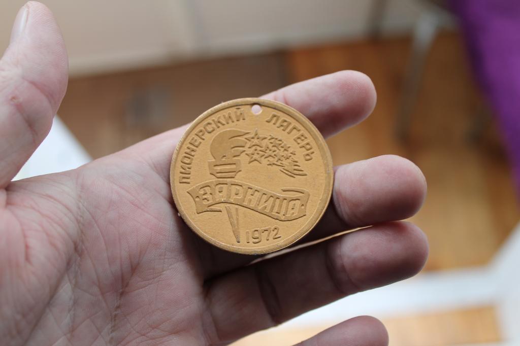 Памятная медаль Зарница чемпион пионерского лагеря баскетбол   №865
