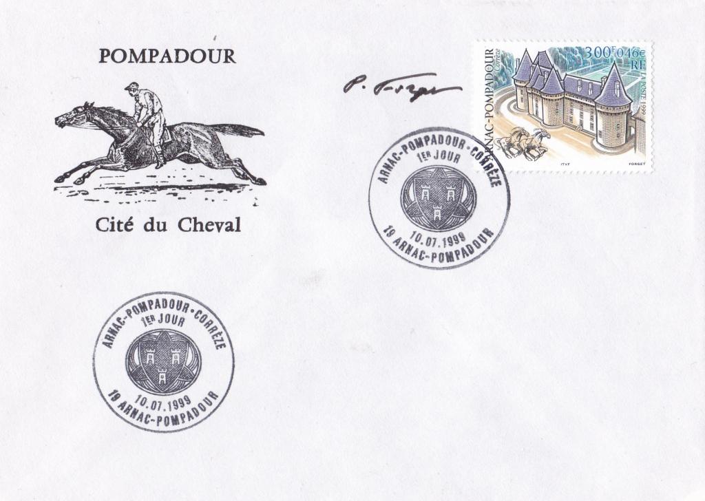 Скачки на ипподроме Помпадур, гашение первого дня, Франция, 1999
